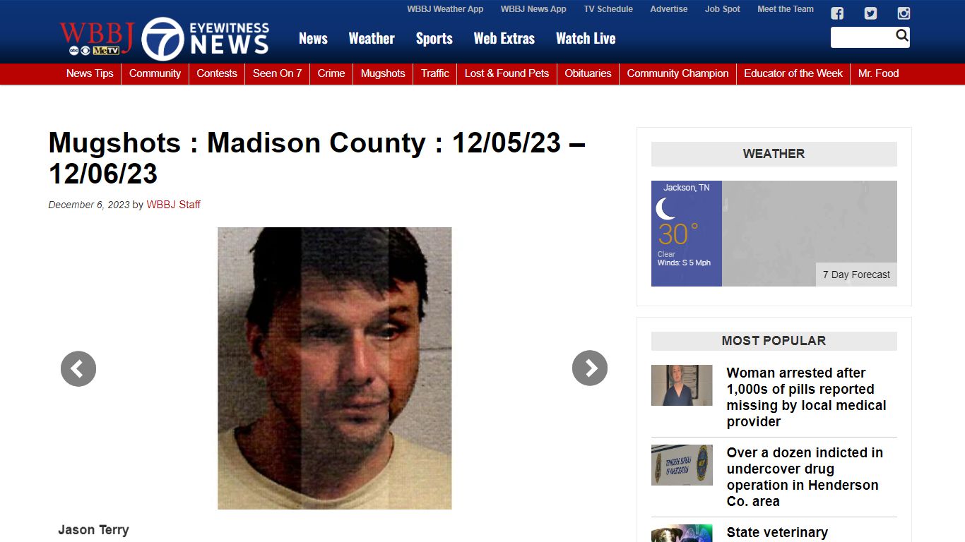 Mugshots : Madison County : 12/05/23 – 12/06/23 - WBBJ TV